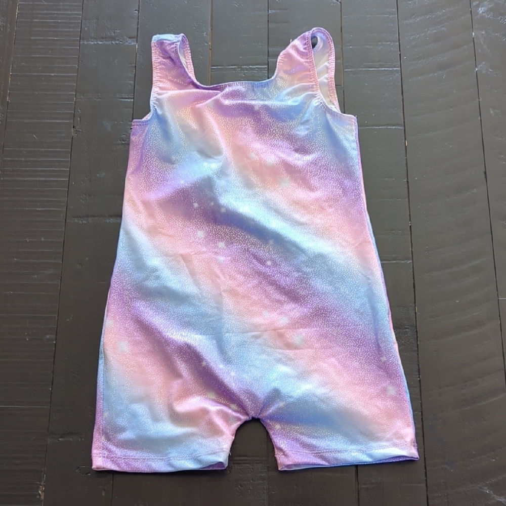 Colorful Tie-Dye Gymnastics Leotard